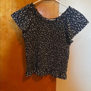 Wonder Nation Navy Floral Blouse